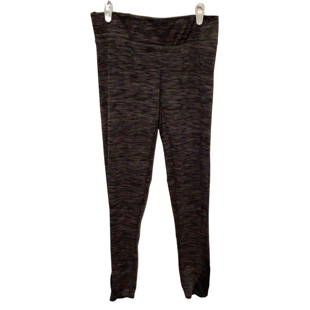 Beverly Hills Polo Club Women's Black Gray Stretch Leggings Size Medium